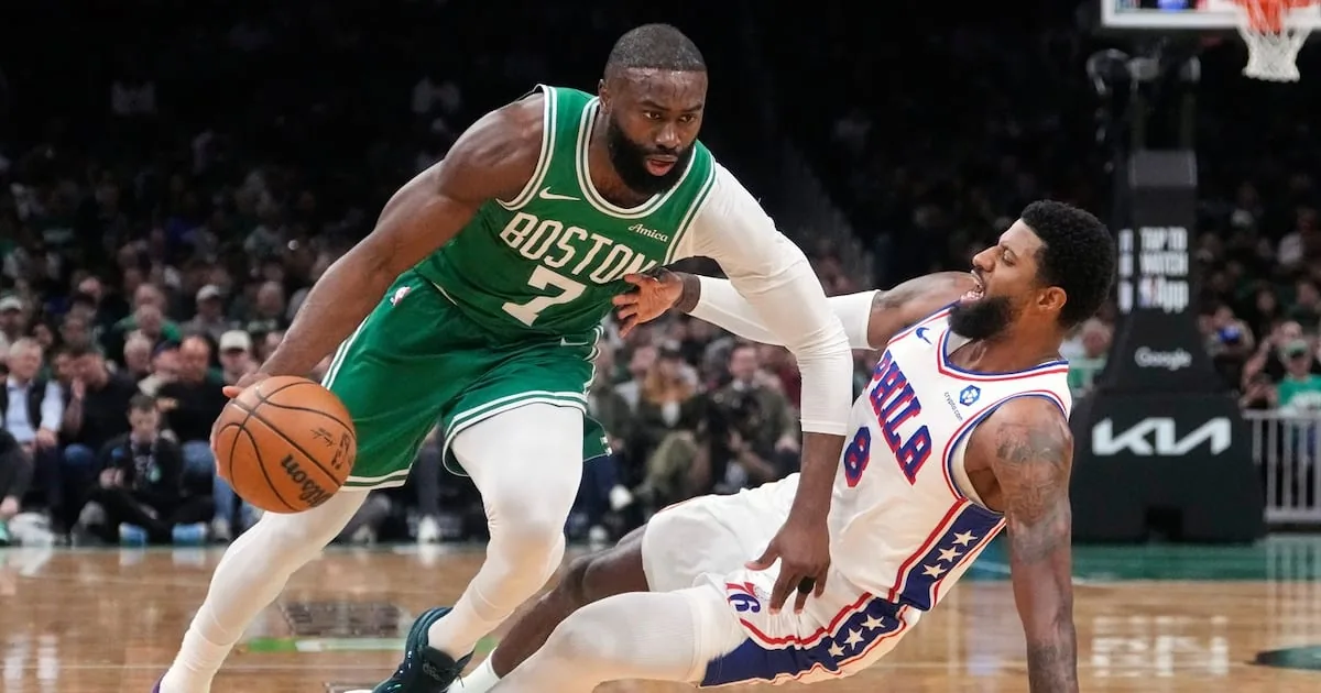 Celtics trade Jaylen Brown to 76ers for Paul George and draft picks