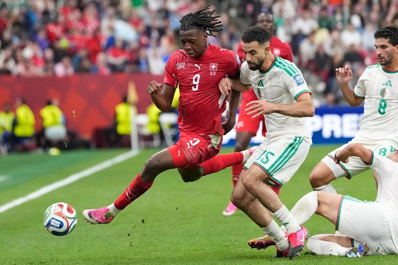 Young Swiss star Johan Manzambi continues to shine at FIFA World Cup